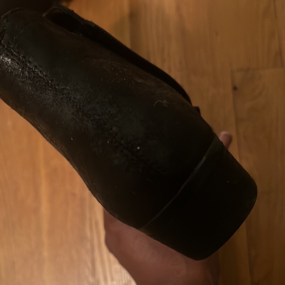 WOMENS BLACK DISTRESSED CHELSEA BOOTS SIZE 10M - Picture 5 of 6